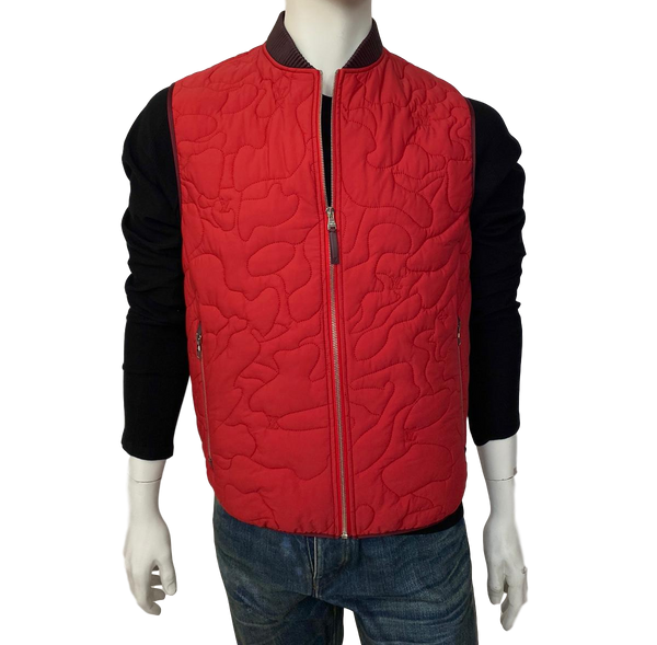 Red Louis Vuitton Jacket Men's