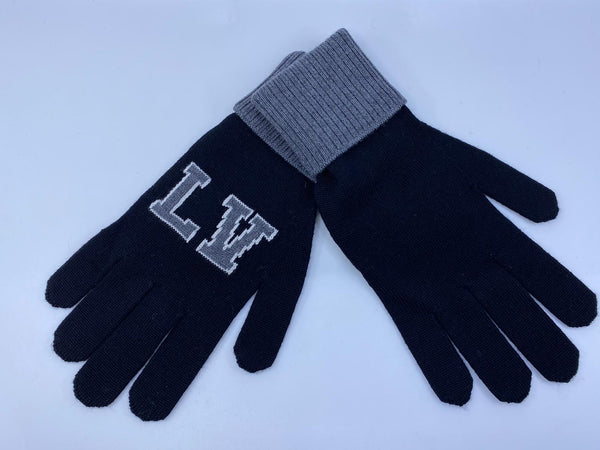 Louis Vuitton Men's Gray Blue 100% Wool Horizon Gloves – Luxuria & Co.
