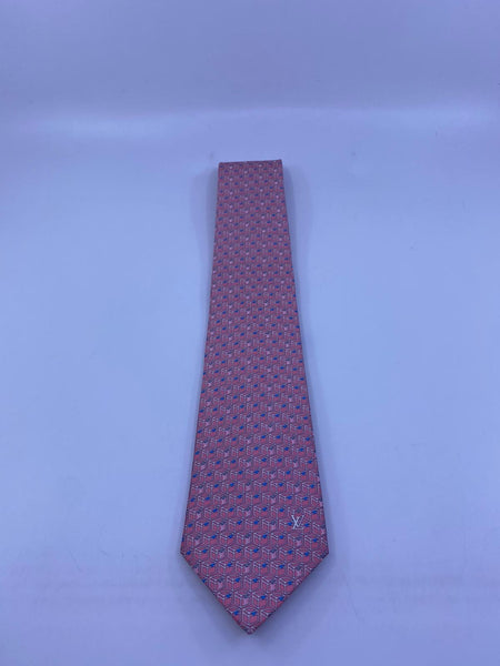 Louis Vuitton Men's Pink 100% Silk LV Trunk Tie – Luxuria & Co.