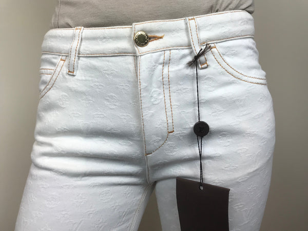 Monogram Patch Slim Jean – Luxuria & Co.