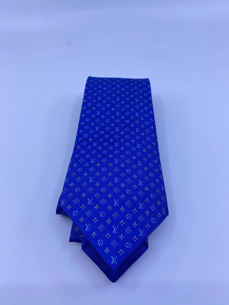 Silk tie Louis Vuitton Blue in Silk - 19105959