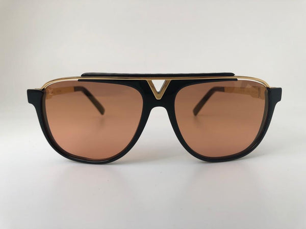 Louis Vuitton Men's Mascot Black Orange Sunglasses Z1014W