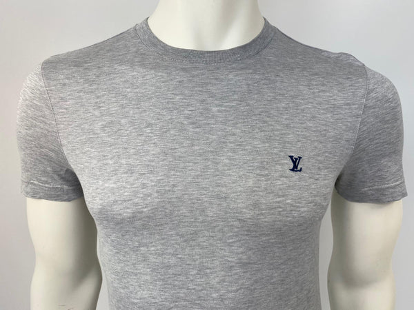Louis Vuitton Men's Gray Cotton Classic Initials T-Shirt – Luxuria