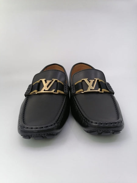 Buy Brand New Luxury Louis Vuitton Monte Carlo Moccasin Noir Shoes