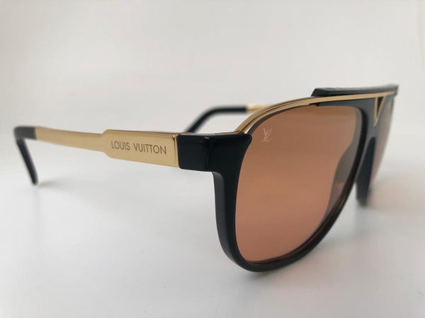 LOUIS VUITTON Acetate Mascot Sunglasses Z0936W Black 1197440