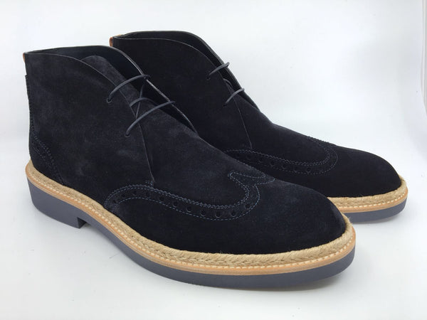 Louis Vuitton Men's Navy Suede Beaumarchais Derby Shoe – Luxuria & Co.