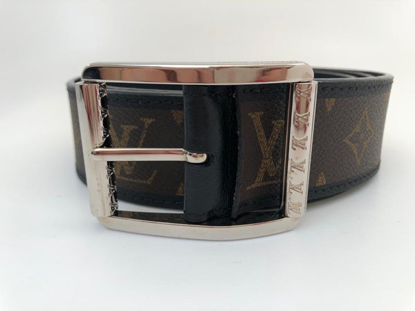 Louis Vuitton Men's Brown Canvas Leather Reversible Damier Ebene Belt  M9154U – Luxuria & Co.