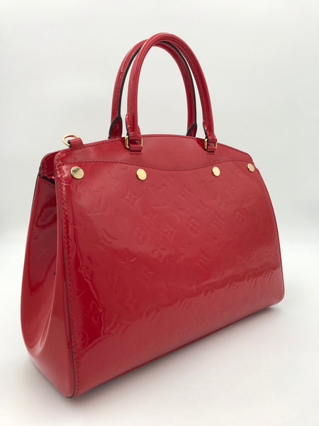 Louis Vuitton Vernis Brea MM NM Cerise Cherry – Colleni