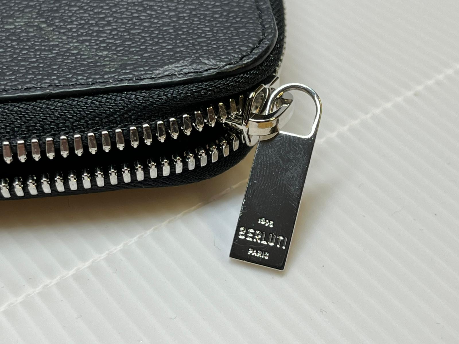 Berluti Nino GM Canvas & Leather Clutch M207348 – Luxuria & Co.