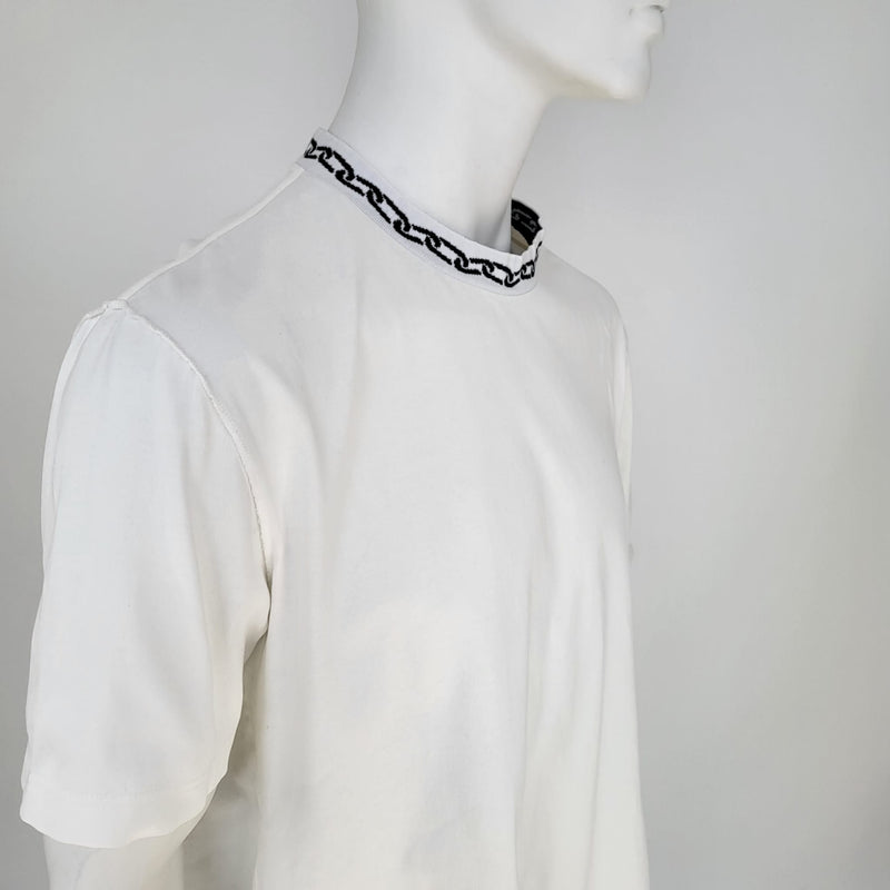 LOUIS VUITTON SS22 Collar Chain Logo Short Sleeve Unisex White