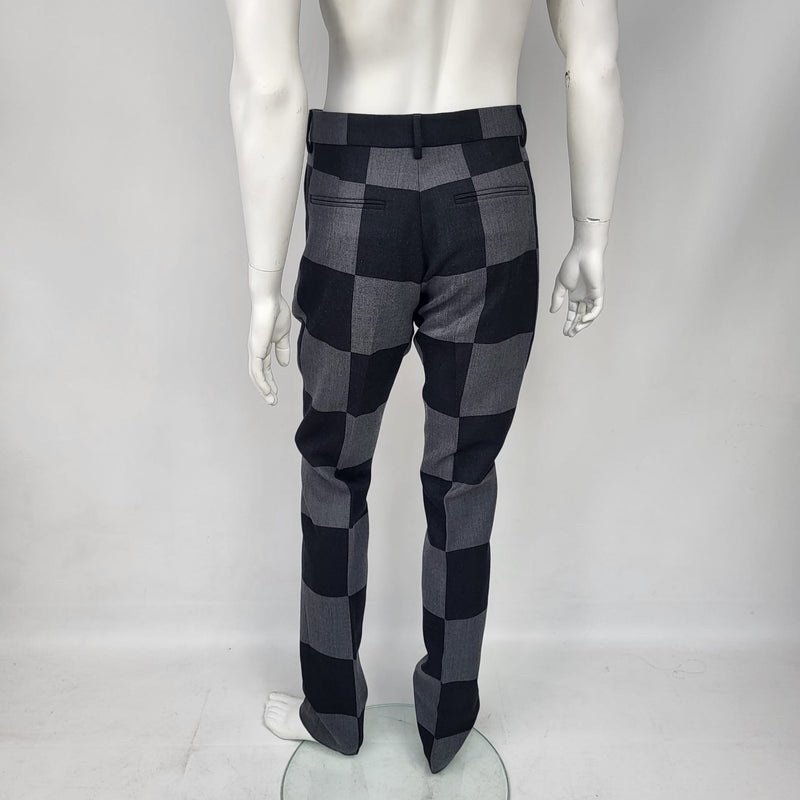 mens cigarette pants Louis Vuitton Men's Black & Gray Wool Blend Giant Damier Cigarette Pants – Luxuria & Co mens cigarette pants Louis Vuitton Men's Black & Gray Wool Blend Giant Damier Cigarette Pants – Luxuria & Co