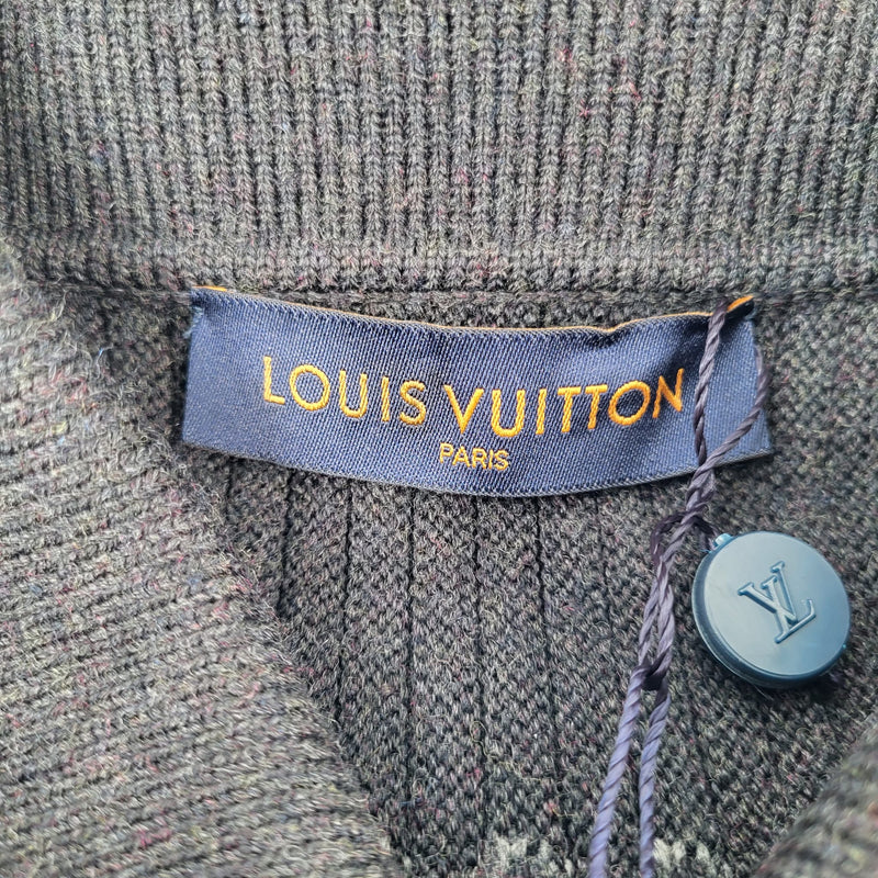 Louis Vuitton Grey Wool Low Top Sneaker Mens Size 6.5