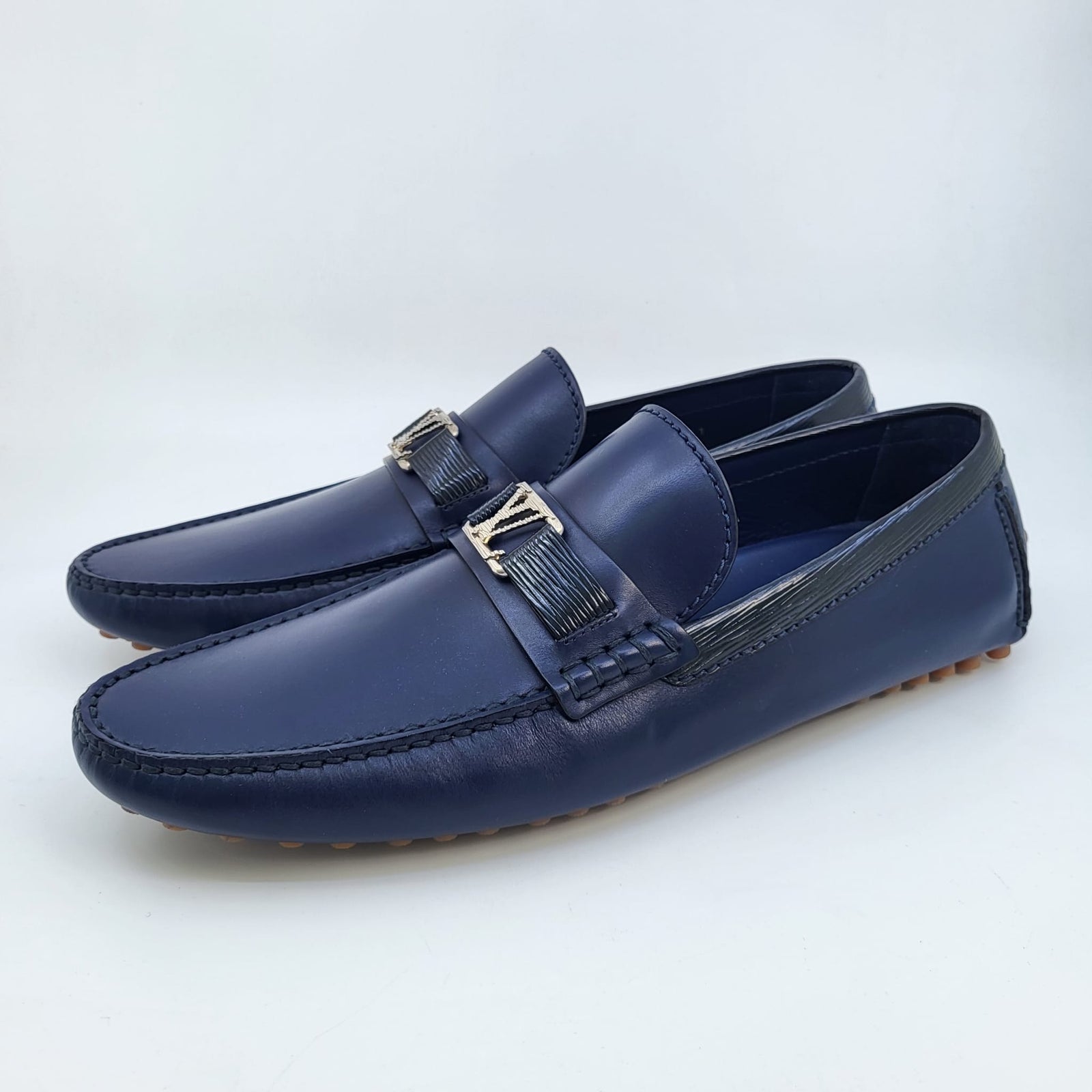 Louis Vuitton Navy Blue Hockenheim moccasin Hockenheim Mocassin - Shoes | Louis Vuitton India main image 2