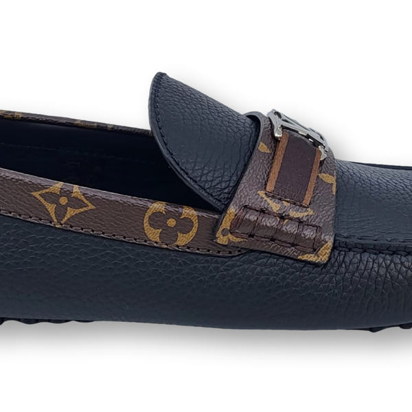 Shop Louis Vuitton Monogram Moccasin Loafers Leather Logo Loafers &  Slip-ons by KICKSSTORE