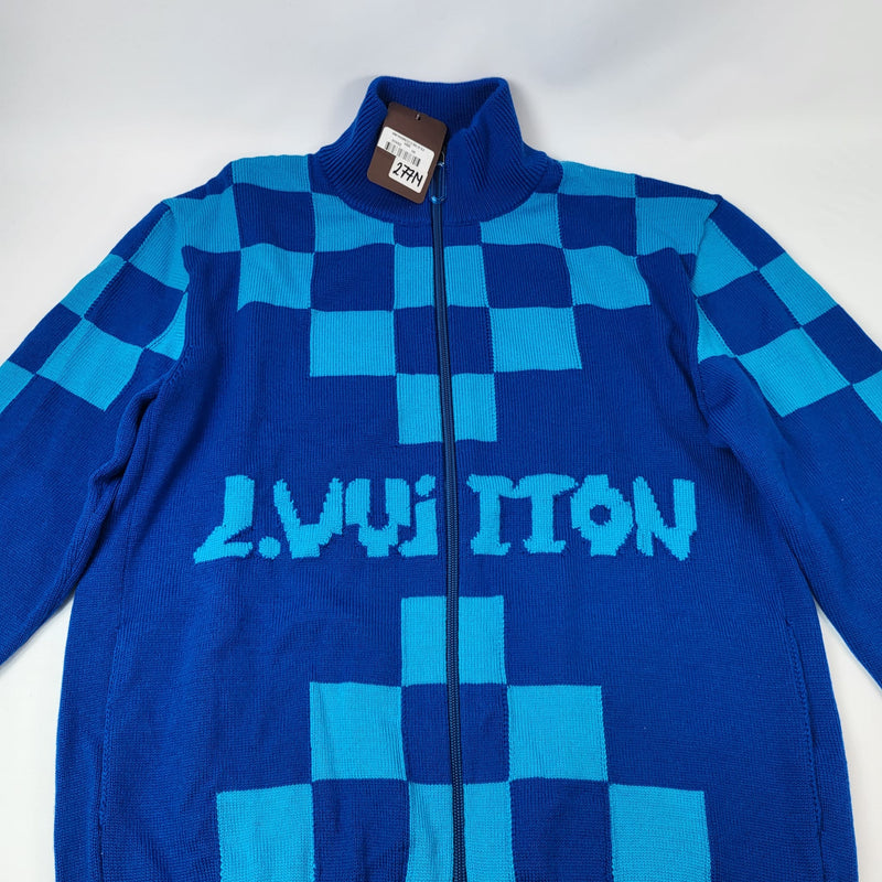 Wool knitwear Louis Vuitton Blue size L International in Wool
