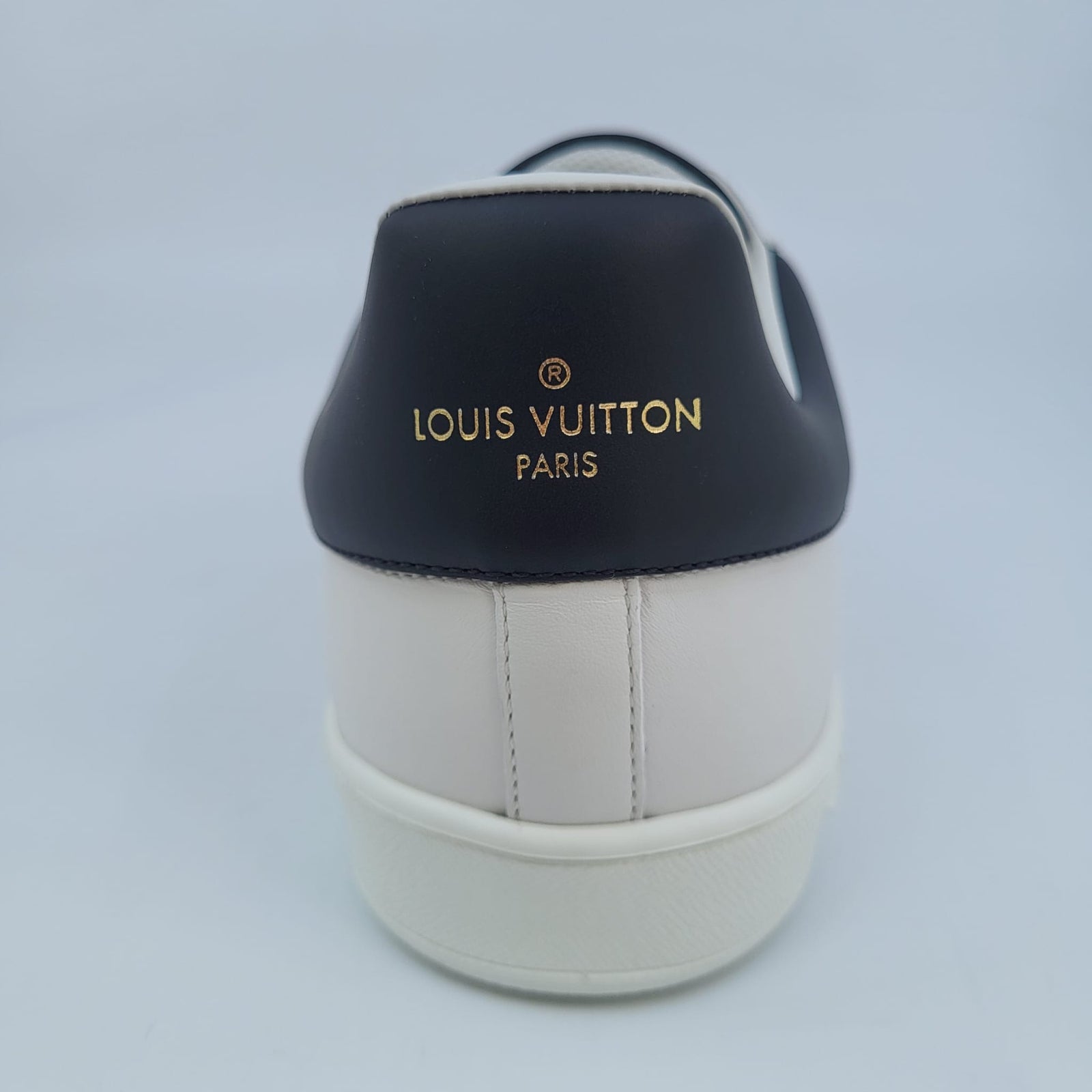 Louis Vuitton Men's Black & White Leather Luxembourg Sneaker