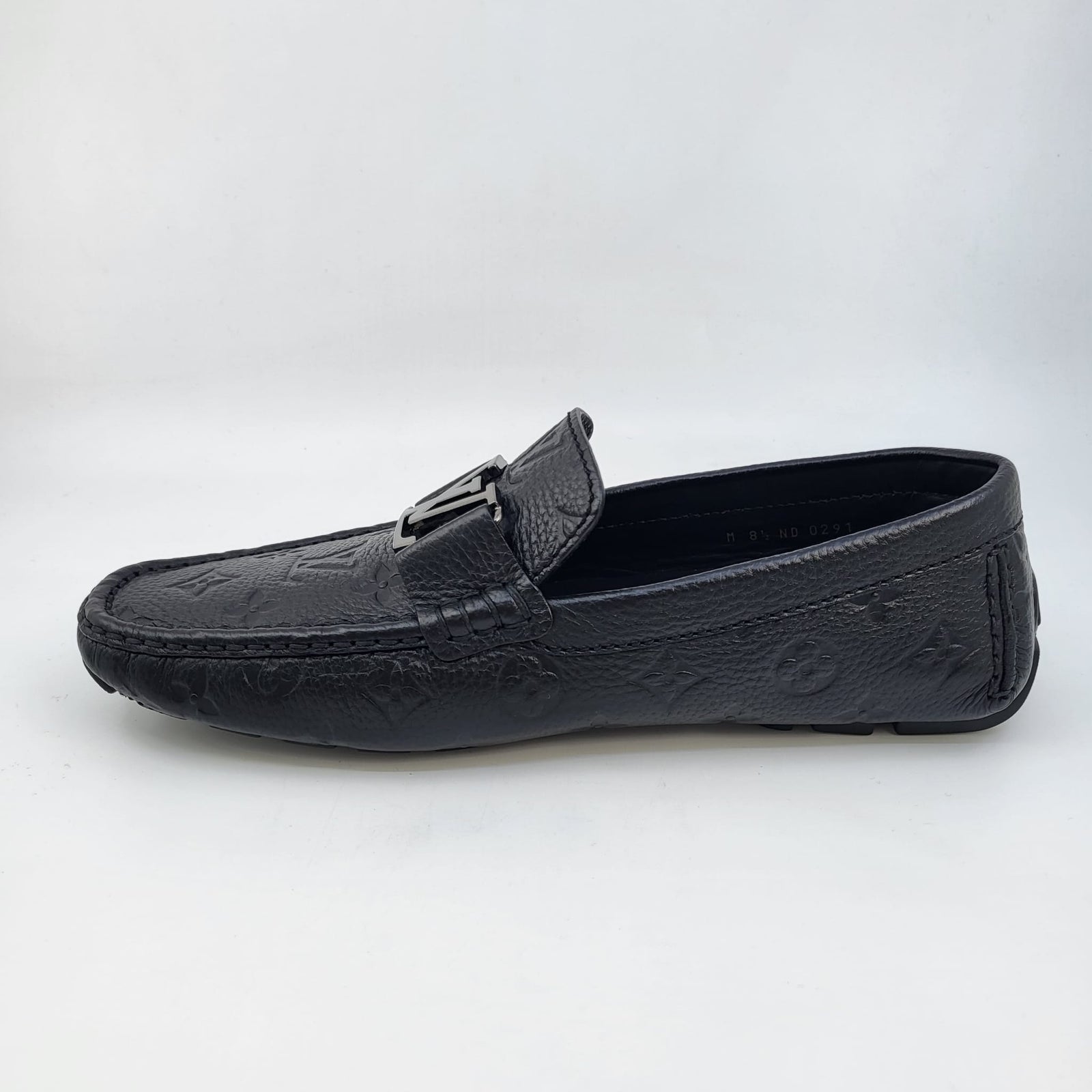 Louis Vuitton Men’s Black Monogram Leather Slip-On Loafers Estate Loafer - Men - Shoes | LOUIS VUITTON ® main image 2
