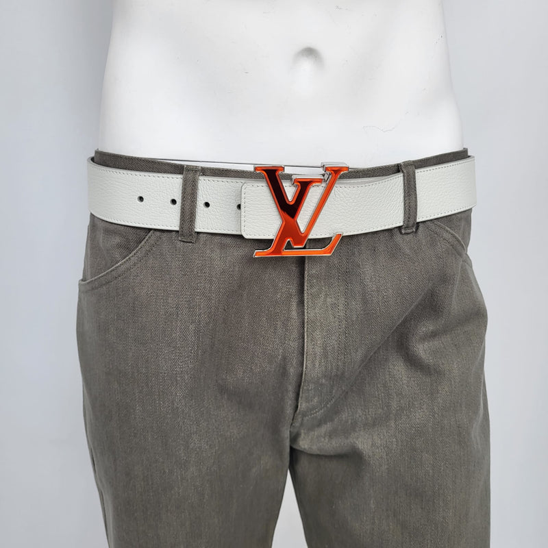 Louis Vuitton Men's Virgil Abloh LV Shape PVC Holographic Prism Monogram  40mm Belt – THE-ECHELON