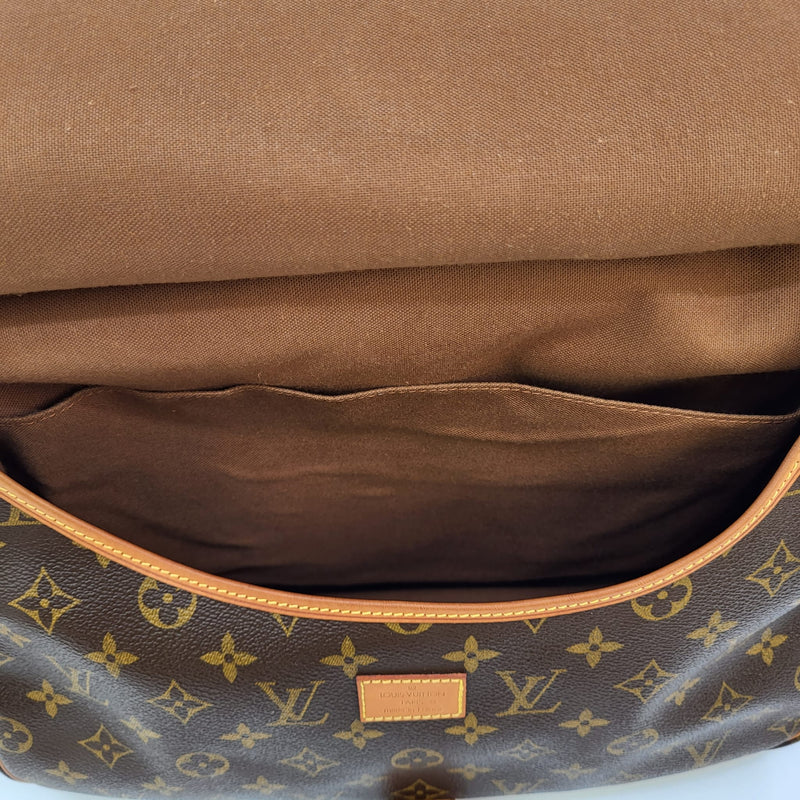 Shop for Louis Vuitton Monogram Canvas Leather Saumur 30 cm