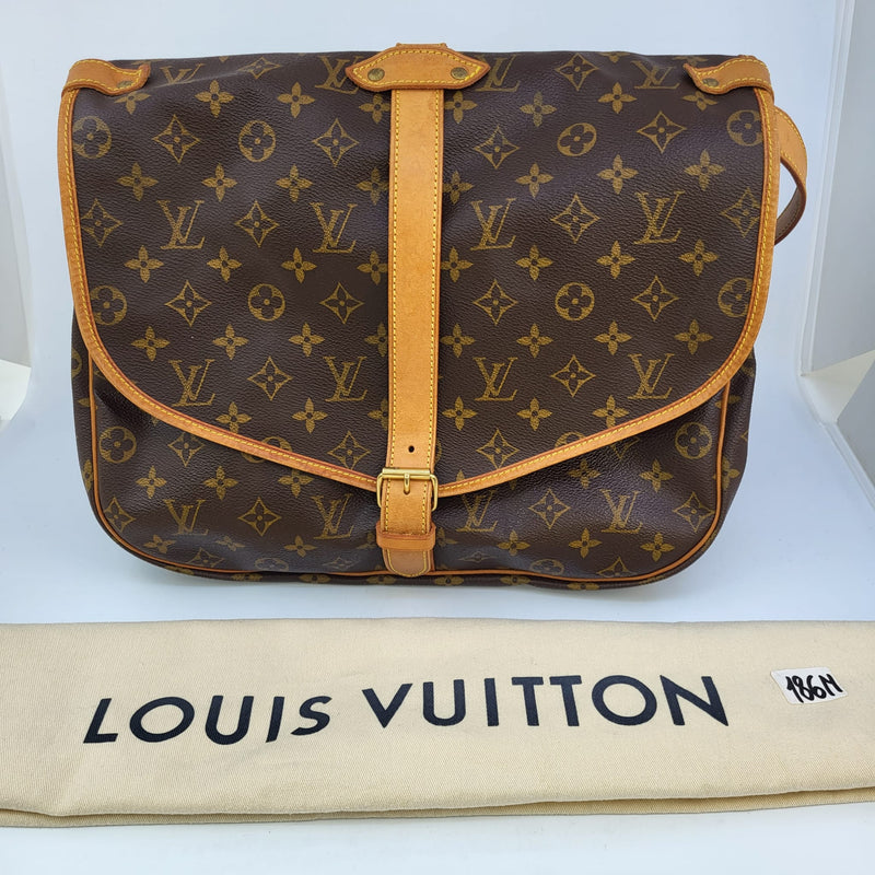 Louis Vuitton Saumur with Custom Needlework