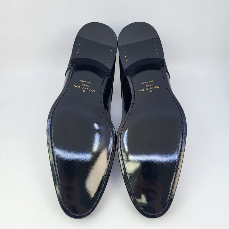 Louis Vuitton Men's Black Petit Damier Patent Leather Solferino Derby –  Luxuria & Co.