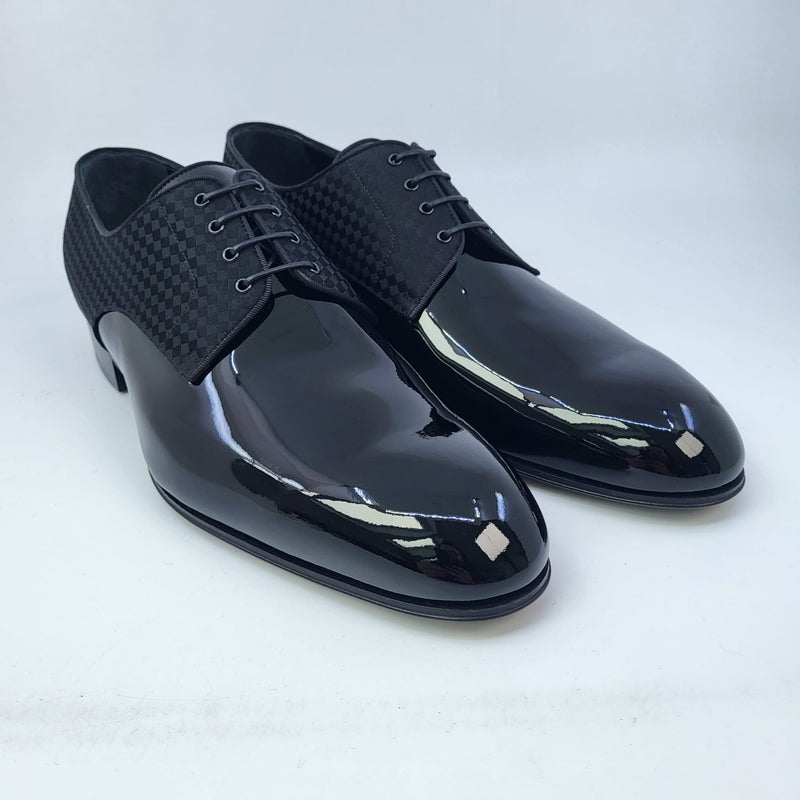 Louis Vuitton derby damier formal shoes blue shimmer 7.5 LV or 8.5 US 41.5  EUR