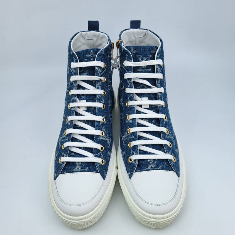Louis Vuitton Women's Stellar Sneakers Monogram Denim Blue 2357591