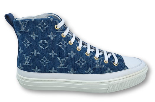 Louis Vuitton Women's Stellar Sneakers Monogram Denim Blue