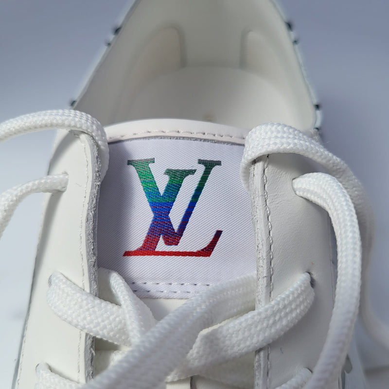Louis Vuitton Men's Black Monogram & White Leather Tattoo Sneaker