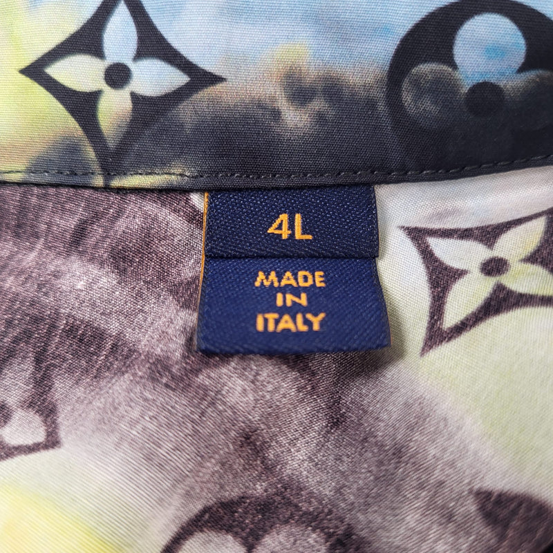 Louis Vuitton Men's Multicolor Cotton Tie Dye Monogram Zipped