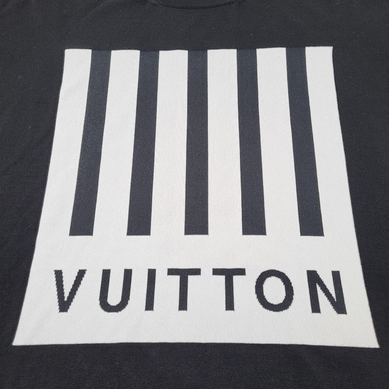 Louis Vuitton White Barcode Logo T-Shirt