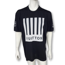Louis Vuitton Men's Black Wool Polyester Vuitton Barcode & Earth T-Shirt –  Luxuria & Co.