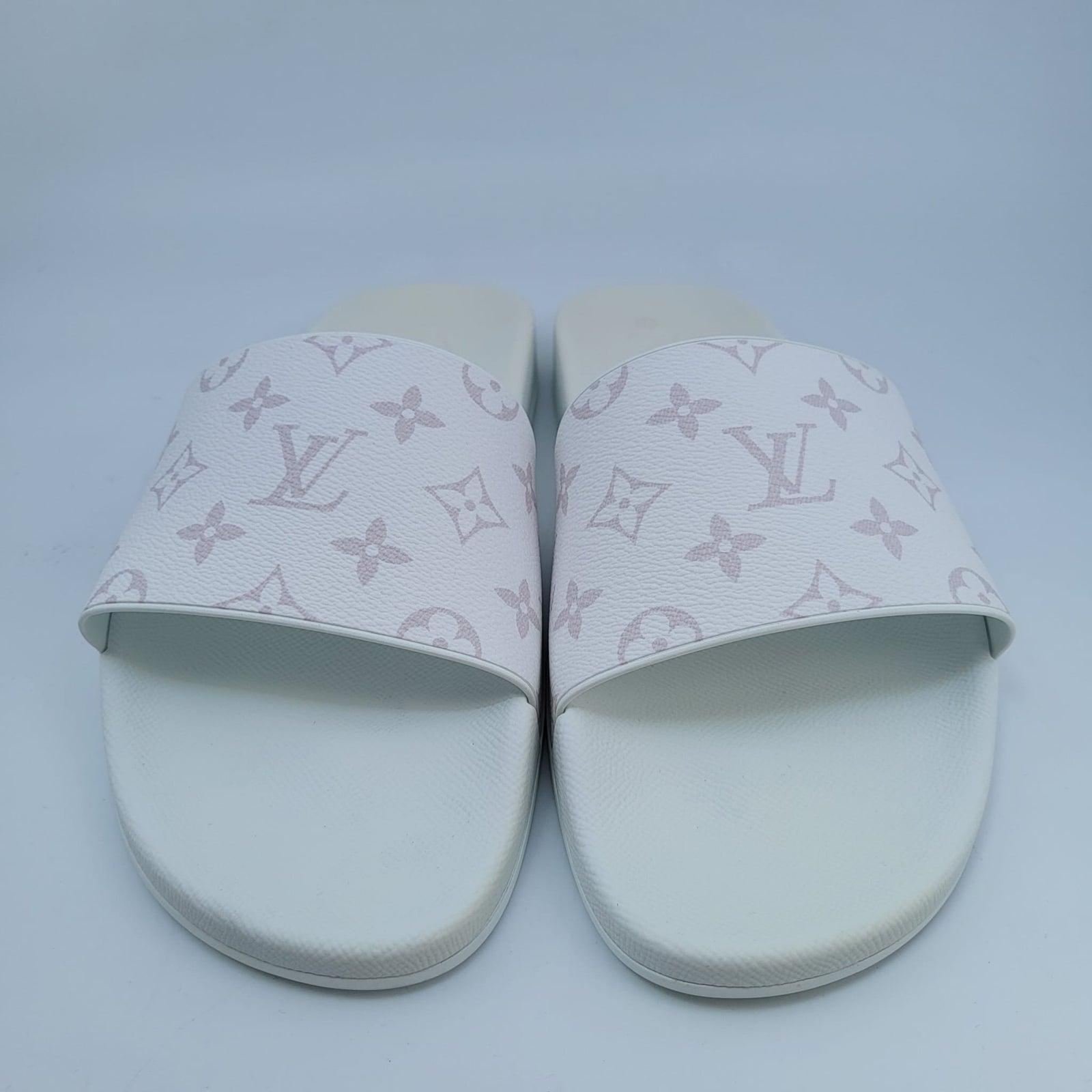 Louis Vuitton Men's White Monogram Canvas Waterfront Mule