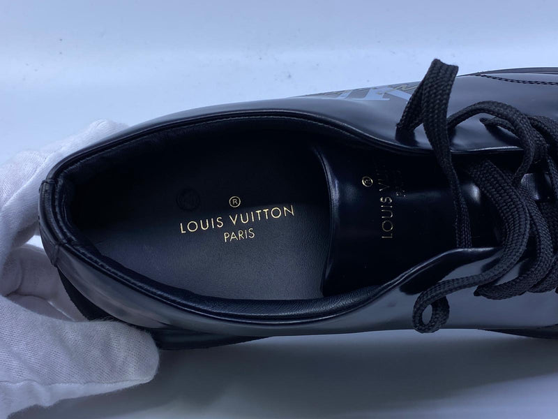 Beverly hills leather low trainers Louis Vuitton Black size 8 UK in Leather  - 38281383