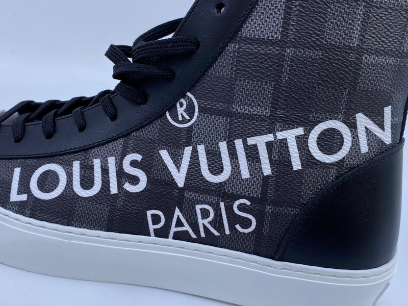 Louis Vuitton Men's Black Canvas Tattoo Sneaker Boot Damier Tartan –  Luxuria & Co.