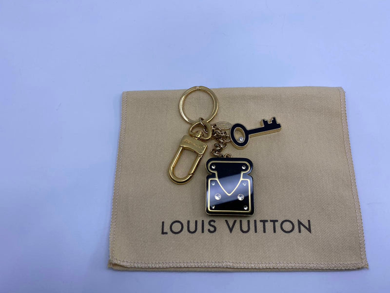 Louis Vuitton Brass & Enamel Lock & Key Bag Charm – Luxuria & Co.