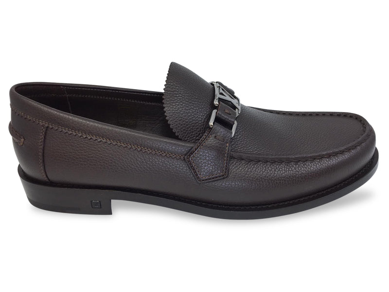 Louis Vuitton Mens Black " Major " Loafers Size LV 9 US 10***