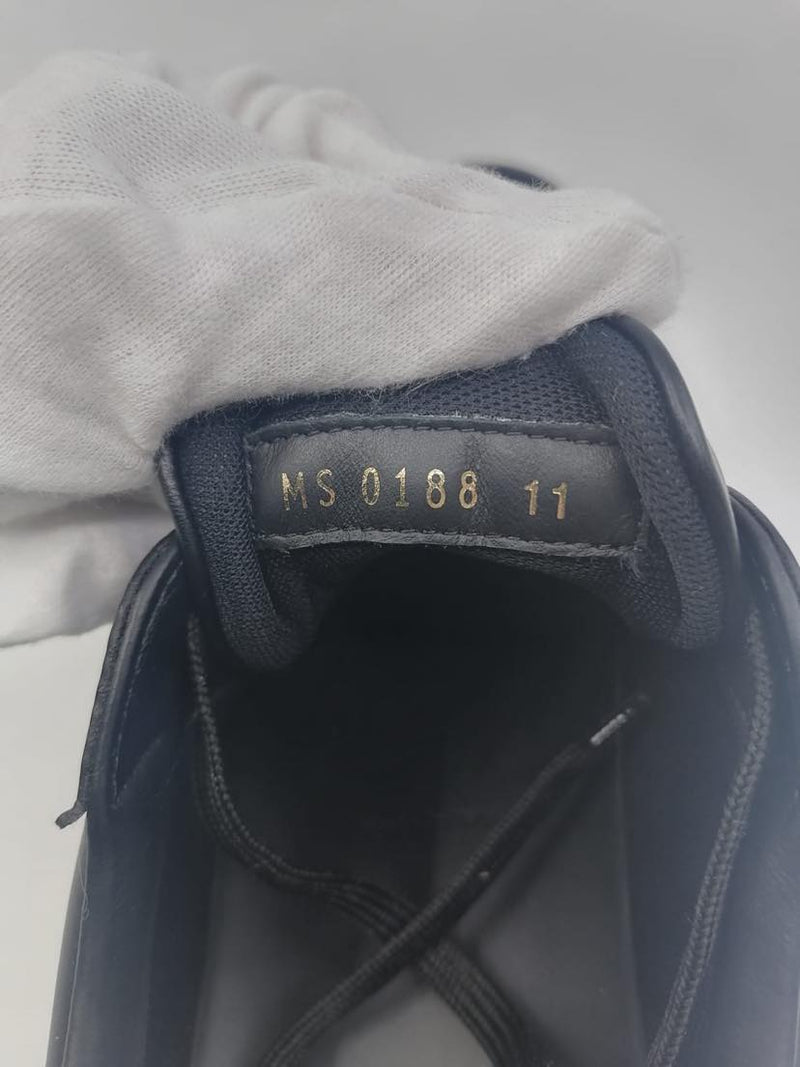 Louis Vuitton White/Black Leather Gradient Check Print Luxembourg Sneakers  Size 41 Louis Vuitton