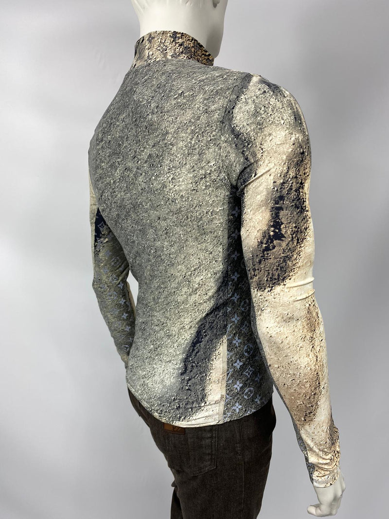 Louis Vuitton Distorted Monogram And Damier Half-Zip Sweater