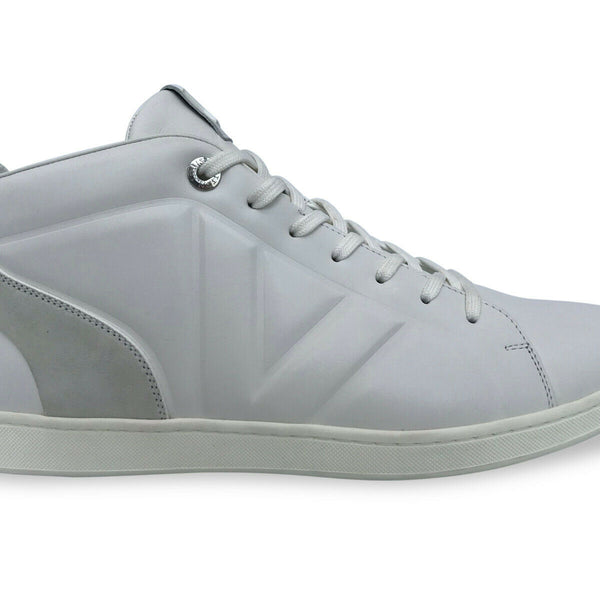 Louis Vuitton Men s White Leather Fuselage Sneaker Boot Luxuria