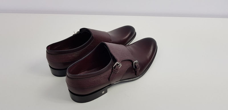 LOUIS VUITTON Greenwich Buckles Epi Burgundy Size 8.5 M Men's Shoes