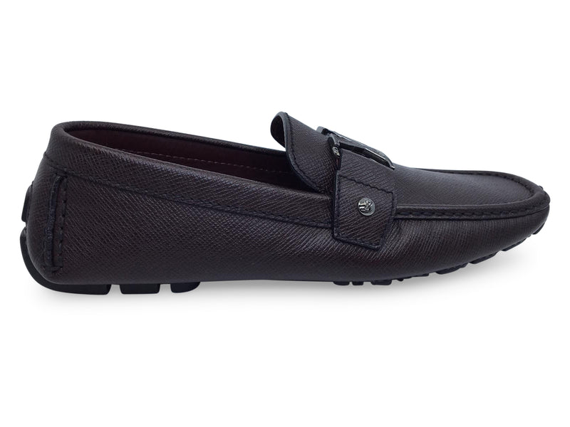 Car Shoe pebbled leather loafers - Black