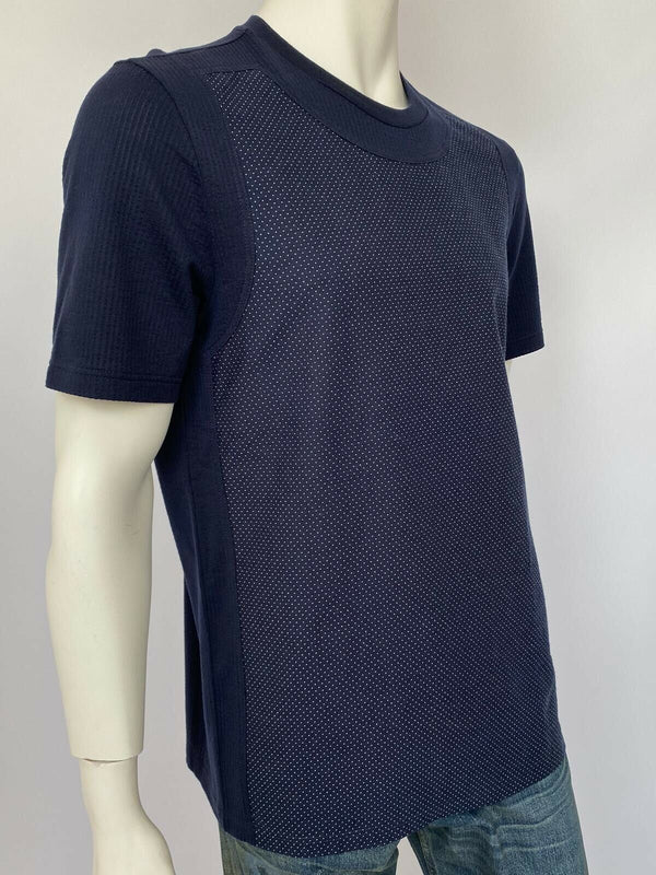 Spotted Denim Front T-Shirt - Luxuria & Co.