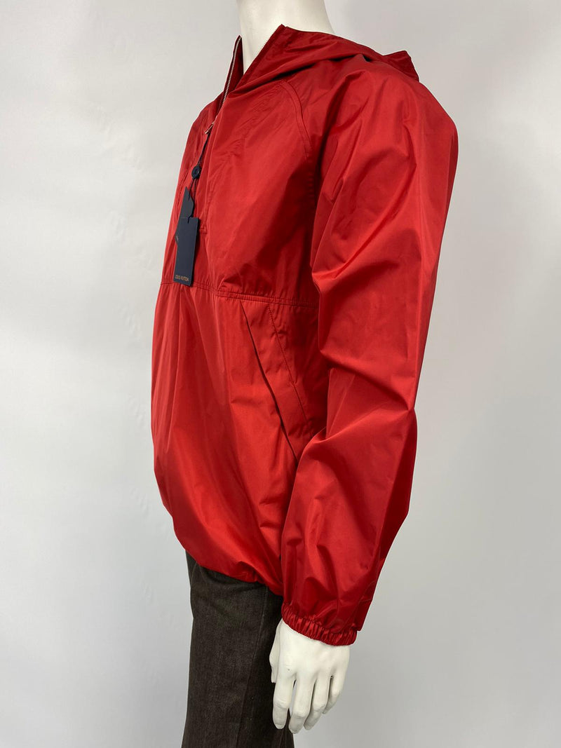Louis Vuitton Men's Red LV List Anorak Windbreaker Jacket size 42 US / L