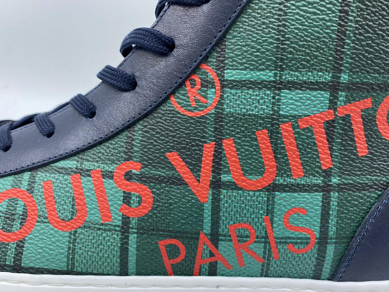 Louis Vuitton Tattoo Sneaker Boot Damier Tartan Green Louis Vuitton Men main image 4