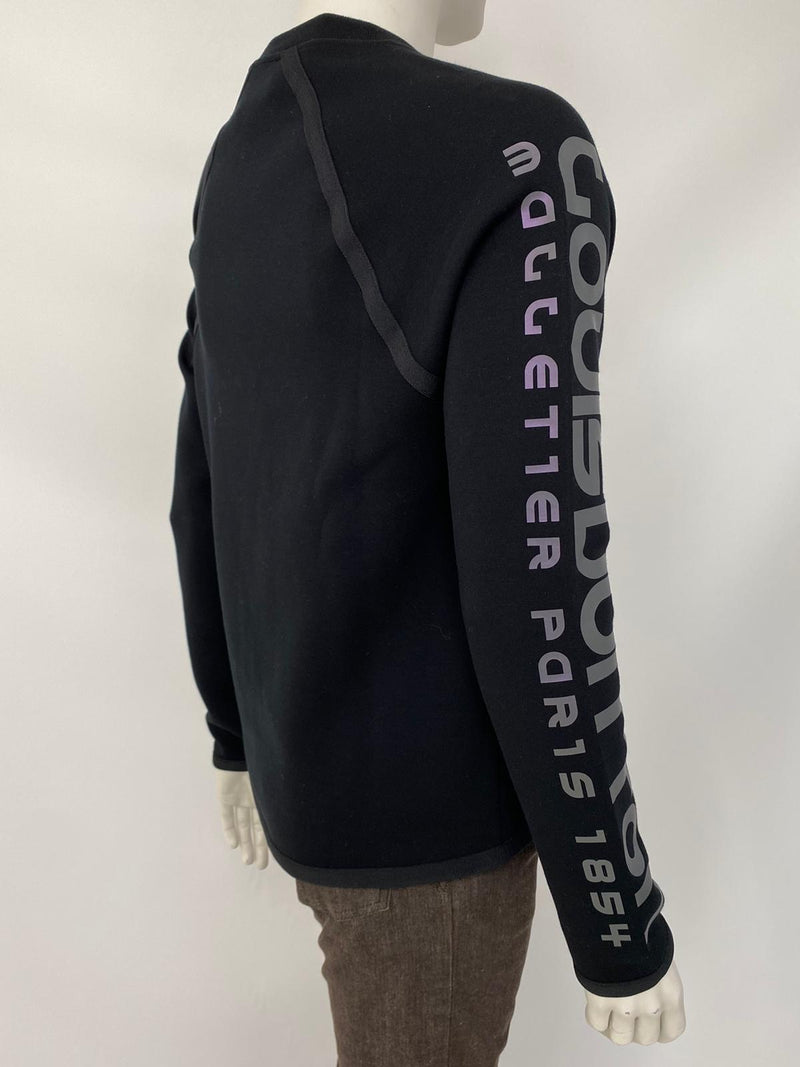Scuba Style Sweater With Reflective Print