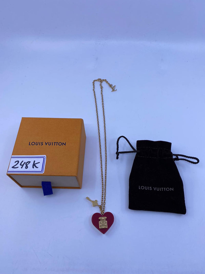 Louis Vuitton Women's Resin & Brass Lock Me Heart Pomme D'Amour