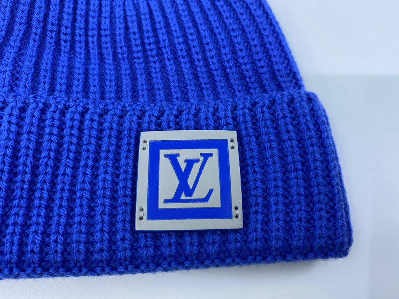 Louis Vuitton Blue Wool Knit Beanie Louis Vuitton