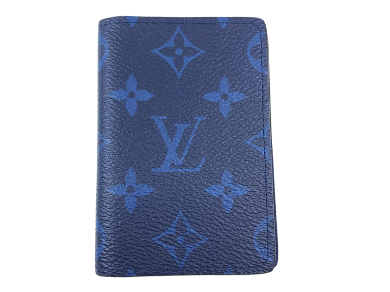 Louis Vuitton Green Taiga Leather Card Holder Pocket Organizer
