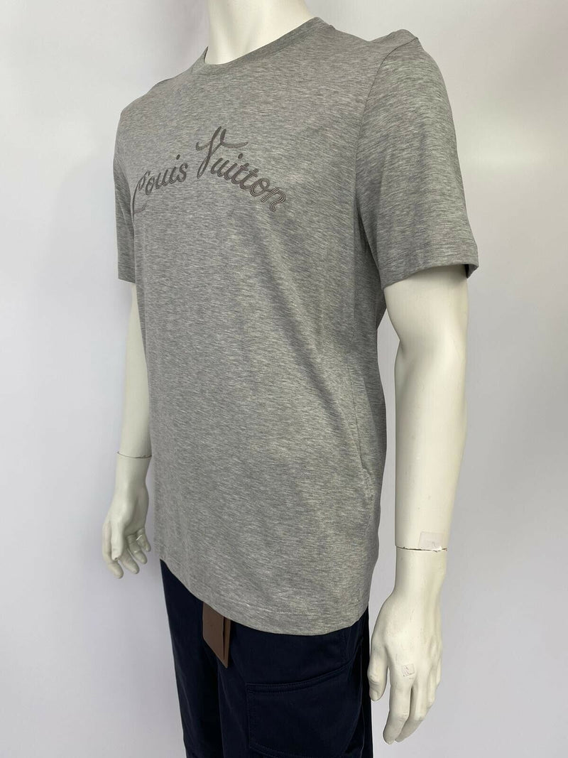 Louis Vuitton Men's Gray Cotton LV Vegetal Lace Embroidery T-Shirt –  Luxuria & Co.